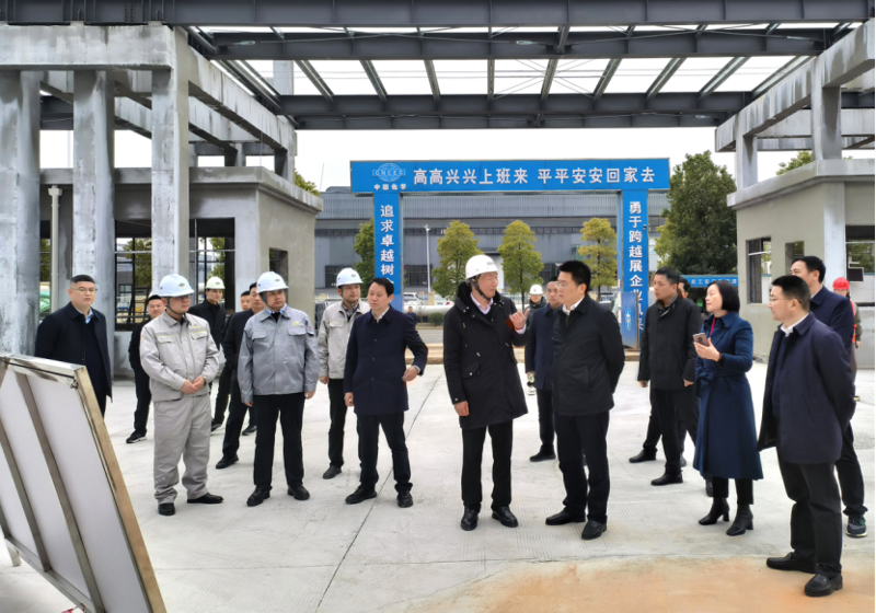 肖湘暉到建筑工程公司科倫、湘盛福諾項(xiàng)目調(diào)研